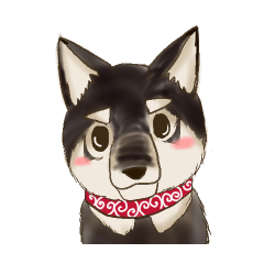 azuki dog sticker