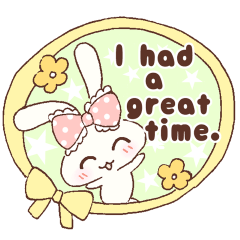 Polite cute rabbit2 :Honorific :English
