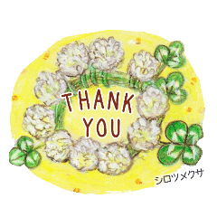 野に咲く花のスタンプ あったかい言葉たち Line スタンプ Line Store