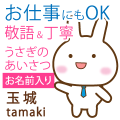 [TAMAKI]Polite greeting. Rabbit