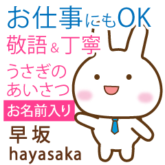 [HAYASAKA]Polite greeting. Rabbit