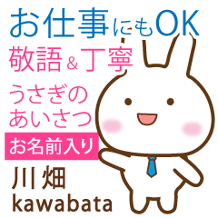 [KAWABATA]Polite greeting. Rabbit!