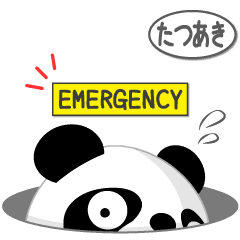 Mr Panda For Tatsuaki Only Ver 2 Line Stickers Line Store