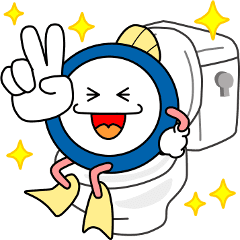 動く!!下水道マスコットキャラ スイスイ - LINE スタンプ 動く!!下水道マスコットキャラ スイスイ - LINE スタンプ