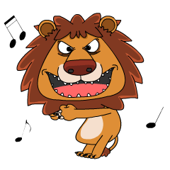 a timid lion