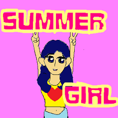 A beautiful summer girl