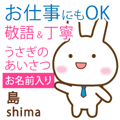 [SHIMA]Polite greeting. Rabbit