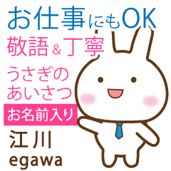 [EGAWA]Polite greeting. Rabbit