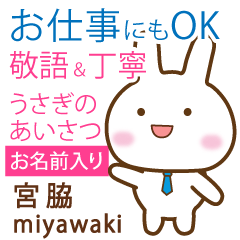 [MIYAWAKI]Polite greeting. Rabbit