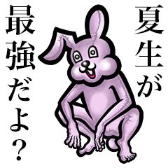 Pink bunny sticker! Natsuki Nao Natsumi