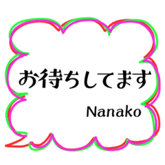 sticker of Nanako   ver.2