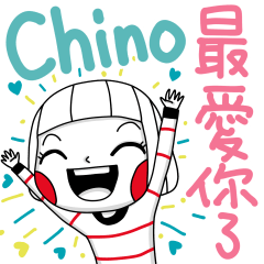 Chino's name sticker