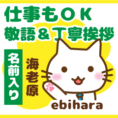 [EBIHARA]Polite greeting. animal Cat