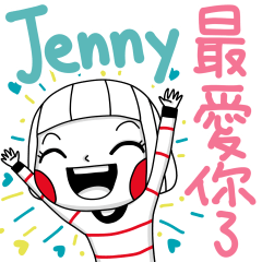 Jenny's name sticker