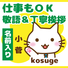 [KOSUGE]Polite greeting. animal Cat