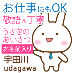 [UDAGAWA]Polite greeting. Rabbit