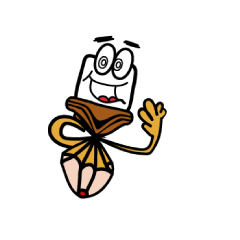 Funny pencil man