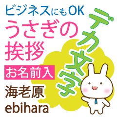 [EBIHARA]Big letters. animal Rabbit