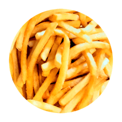FRENCH FRIES & TOMATO SAUCE STICKERS