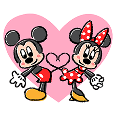 Lovely Mickey and Minnie Pop-Up Stickers – LINE stickers | LINE STORE
