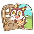 Stiker Perayaan 15 Tahun Animal Crossing
