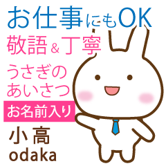 [ODAKA]Polite greeting. Rabbit