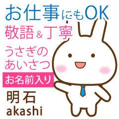 [AKASHI]Polite greeting. Rabbit