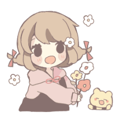花屋の花心ちゃん Line スタンプ Line Store 花屋の花心ちゃん Line スタンプ Line Store