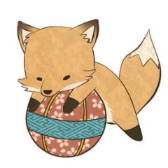 kitsune sticker
