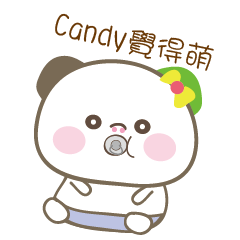 Candy name sticker
