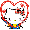 【中文版】Hello Kitty 全螢幕貼圖～甜美篇～