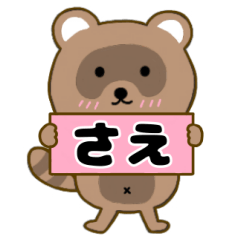 【さえ】毎日使えるタヌキのリキちゃん３