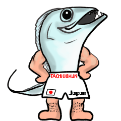 Stand up fish Tachiuokun & Anakochan