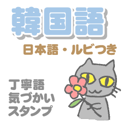 Korean Japanese cat sticker