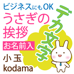 [KODAMA]Big letters. animal Rabbit!