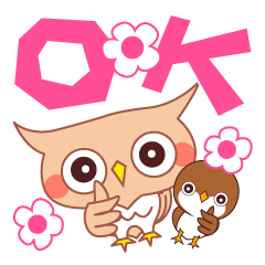 Happy Days of Mimi(owl) & Suzu(sparrow)