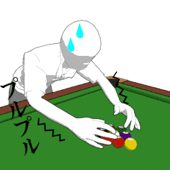 Billiards animation sticker vol3.