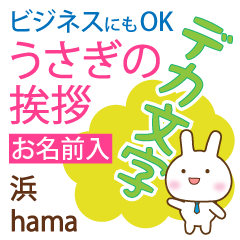 [HAMA]Big letters. animal Rabbit