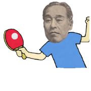 Yukichi playing table tennis
