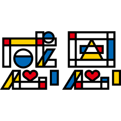 Geometric abstraction Chinese font