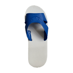 Blue white slippers Clearance