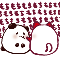Daifuku cat & Daifuku panda