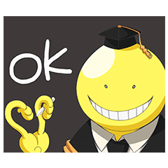 Talking Pop Up Assassination Classroom Line Stickers Line Store