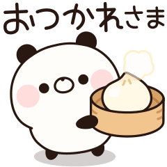 relaxed panda sticker