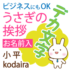 [KODAIRA]Big letters. animal Rabbit