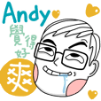 Andy's name sticker