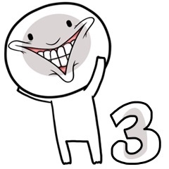 Round white head Me talk3.