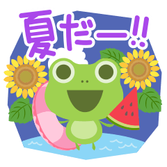 KAERU-chan Summer Sticker