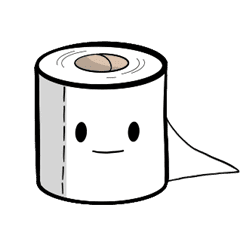 Rolly the toilet paper roll – LINE stickers | LINE STORE