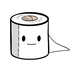 Rolly the toilet paper roll
